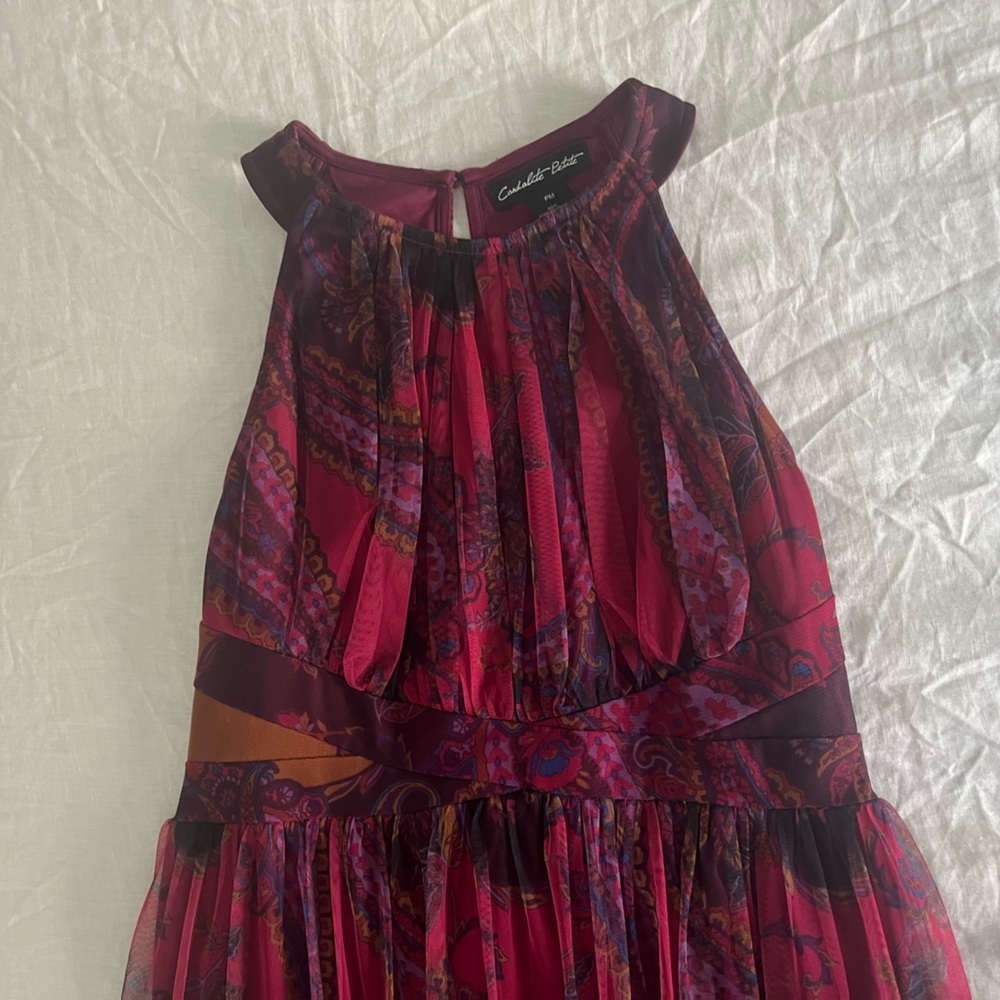 Candalite halter paisley midi or maxi dress PM PETITE Medium